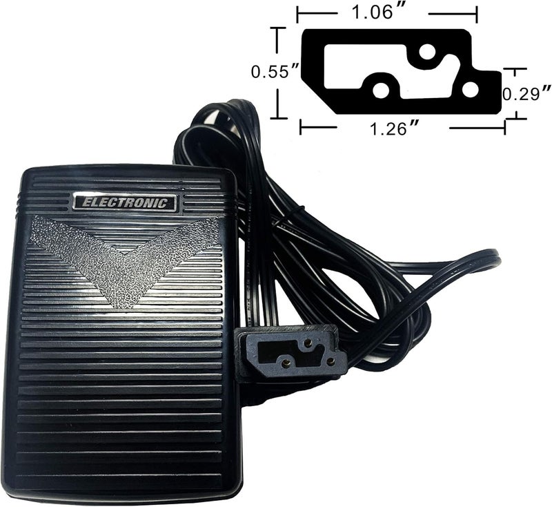 HimaPro Foot Control Pedal and Power Cord for Domestic and Imported Sewing Machines - Variable Speed Control (411646W) - Image 3